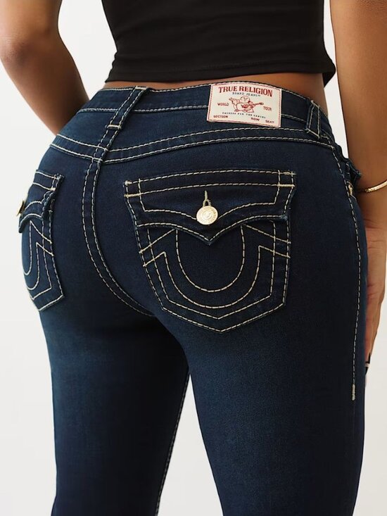 True Religion Denim - NEW True Religion Women's 29 Becca Mid Rise Big T Bootcut Jean NWT $204